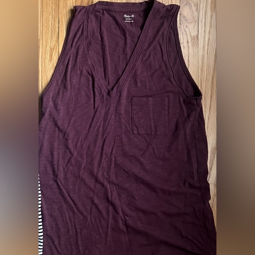 Madewell V-neck cotton tank top